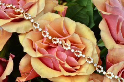 Vintage 2.4ct Diamond Bracelet - 18ct Rose Gold