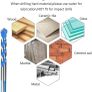 10Pcs Tungsten Carbide Masonry Drill Bit Set for Metal Steel Porcelain Ceramic Tile Concrete Brick Plastic Wood 6 8 10 12mm (FREE POSTAGE) Image 4