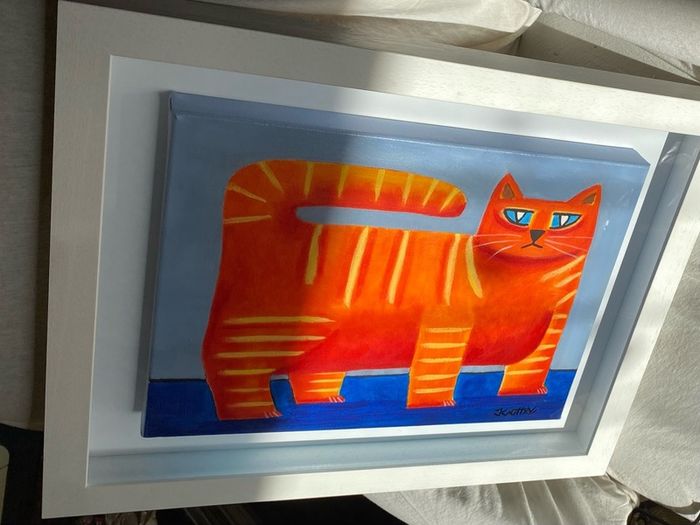 Graham Knuttel Irish, 1954 2023Title: Orange Cat  Ginger Cat