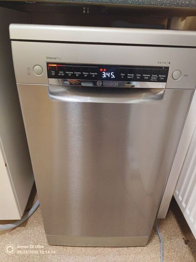 Bosch Series 4 Silence plus freestanding dish washer in stainless steel finish