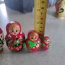 Matryoshka doll "Ladybug Red" Hand Painted Russian Dolls set of 4 Image 4