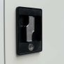 Office Cabinet with 2 Doors Steel 90x40x180cm Grey Image 5