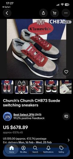 Churchs CH873 luxury trainers
