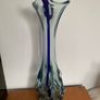 Large Art glass vase by Zabkowice Glassworks, Poland Image 9