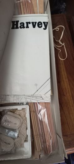 Antique Harvey 1847 Baltimore Clipper Model ship kit