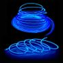 El Wire Blue Interior Car LED Strip Lights , 3m neon Wire 12V with Fuse Protection for Automotive Car Interior Decoration with 6mm Sewing Edge Image 3