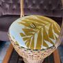 Mid Century Table Height Vintage Wicker Sewing Craft Basket 60s Image 8
