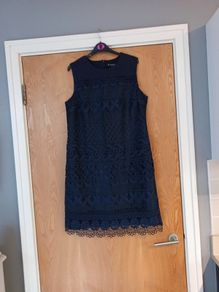 Dunnes Stores Navy  Dress.  S.14..