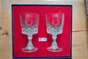 Boxed Vintage Dublin Millennium 1988 Glasses - Dublin Crystal