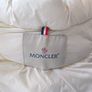 Mens Moncler White Down Jacket Hooded Puffer Coat Size M Authentic Image 7