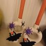 Halloween candsticks and candles x 2 Image 2