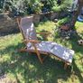 garden steamer chair and cushion Image 5