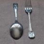 Vintage Sheffield Childs Fork & Spoon Set. Image 2