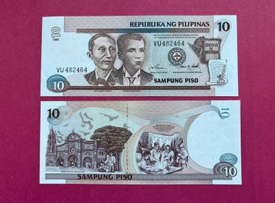 Philippines  10 Peso. 1998  Pick 187b. ( Uncirculated )