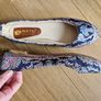 Navy Batu brand Flat shoes Made in Turkey Image 3