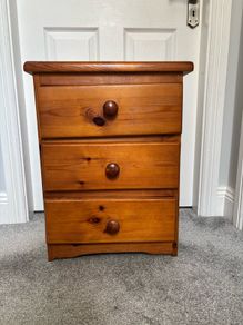 Bedside locker - pine
