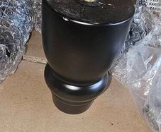 4x Black Solid Wooden Furniture Feet/ Legs For Sofa, Beds, Chairs, Stools, Table