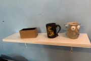 White Wooden Wall Shelf