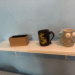 White Wooden Wall Shelf
