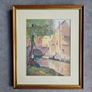 Continental Canal Scene Oil On Card Image 2