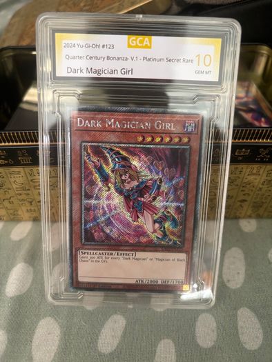 Dark Magician Girl Platinum Secret Rare graded 10