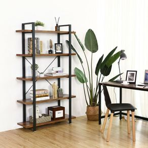 New 5-Layer Industrial Stable Bookcase Storage Rack - FREE P&P