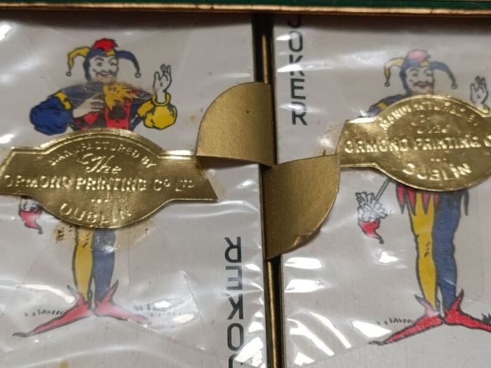 The old cards were produced in Ireland by Ormond Printing Co