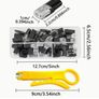 50pcs D2 Double Line Interlocking Detachable LED Without Welding, 2-pin Bidirectional Insert Cable Buckle Connector, Image 6
