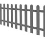Picket Fence Wpc 200x60 Cm Multiple Sizes/colours Available (free Postage) Image 6