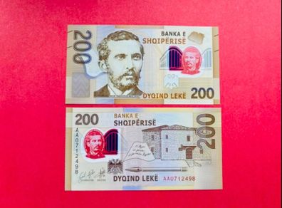 Albania. 200. Leke  2017. Polymer Plastic. Pick. 76. ( Uncirculated. )
