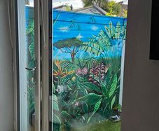 White PVC glass door and window