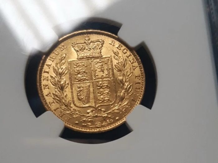 1851 British Gold Sovereign Coin NGC MS61 Rare Grade Great Britain QueenVictoria