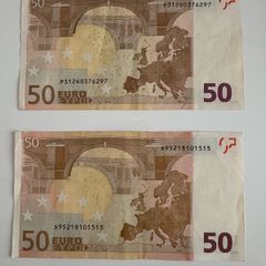 banknotes 50 euro 2002 note  circulated