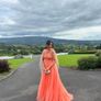 Danis Closet Orange Coral Debs Prom Dress Size 8 Image 6