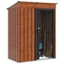 Metal Garden Shed ,Brown137 x 81 x 180 cm Image 3
