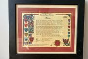 Pierce Family Name History by The Historical Research Center Certificate of Authenticity issued 2002