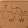 Pre-lit hessian Christmas stars Image 2