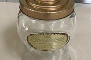 Biscuits Chocolate Glass Jar Perugina Italy 70's