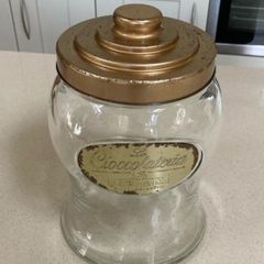 Biscuits Chocolate Glass Jar Perugina Italy 70's