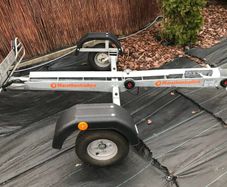 Motorcycle foldable trailer