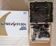 Boxed Sega Saturn 'This is Cool' Skeleton Clear Console - HST-3220 - Japan Import