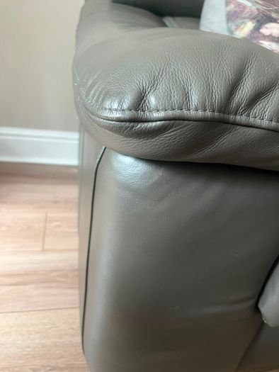 leather sofa & armchair