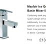 Mayfair Ice Quad Tall Bathroom Basin tap Image 3
