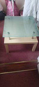glass wooden coffee table
