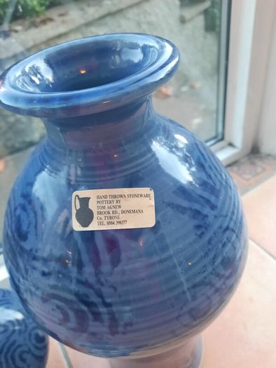 Pottery  pair of vases