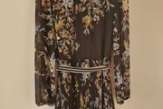 Oasis black floral dress