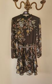 Oasis black floral dress