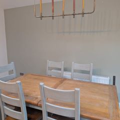 Solid Oak Extending Dining Table and Chairs