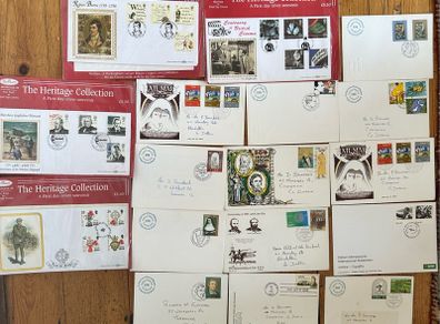 First day issue stamp collection in mint condition. 5 euros each. See pictures for details