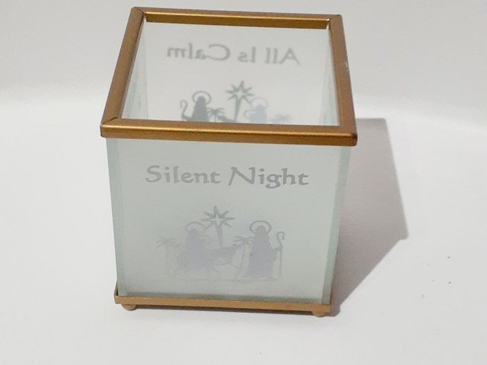 Christmas Candle holder with holy messages